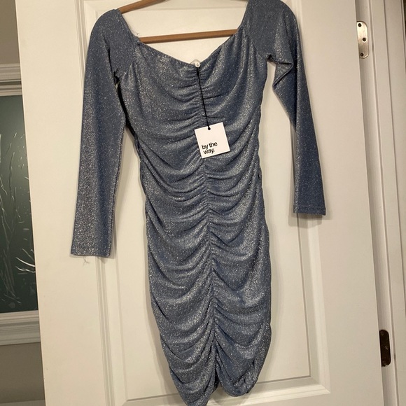 REVOLVE Dresses Nwt Revolve Rouched Sparkle Dress Poshmark